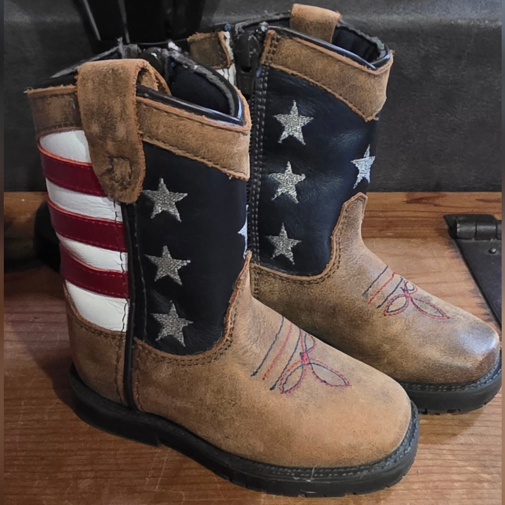 Kids Patriotic Cowboy Boots
